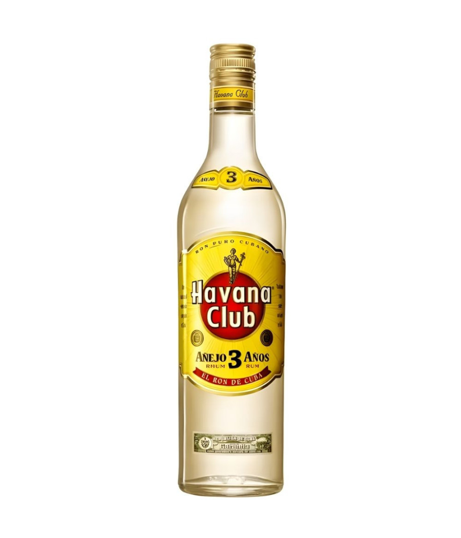 RUM CUBAIN 3 ANS D'ÂGE HAVANA CLUB 70CL