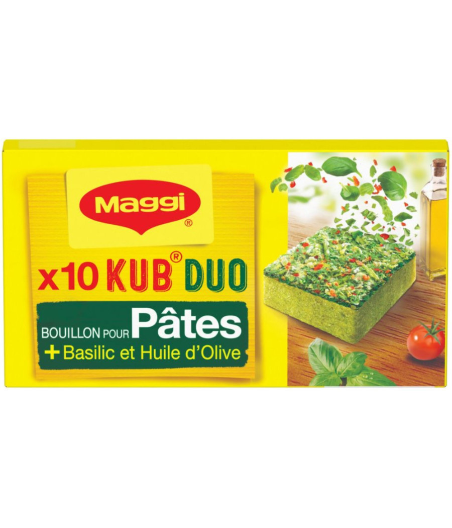 BOUILLON KUB DUO PATES BASILIC MAGGI  105G