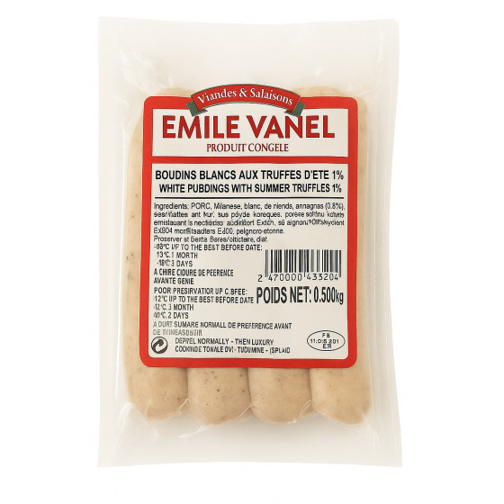 BOUDIN BLANC AUX TRUFFES D'ETE 4 X 125G