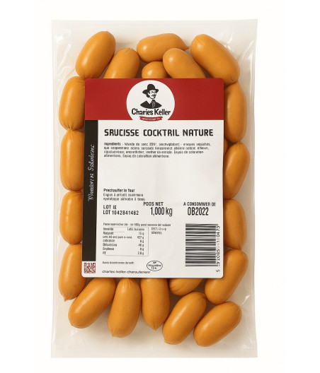 SAUCISSE COCKTAIL NATURE 1 KG