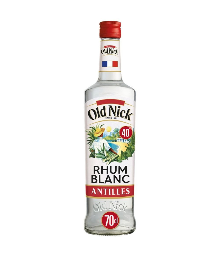 RHUM BLANC DES ANTILLES 40% OLD NICK 70CL