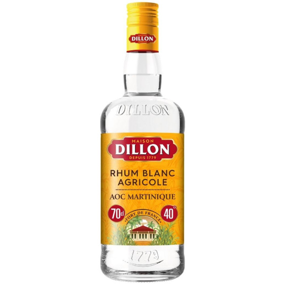 RHUM BLANC AGRICOLE 40% DILLON 70CL