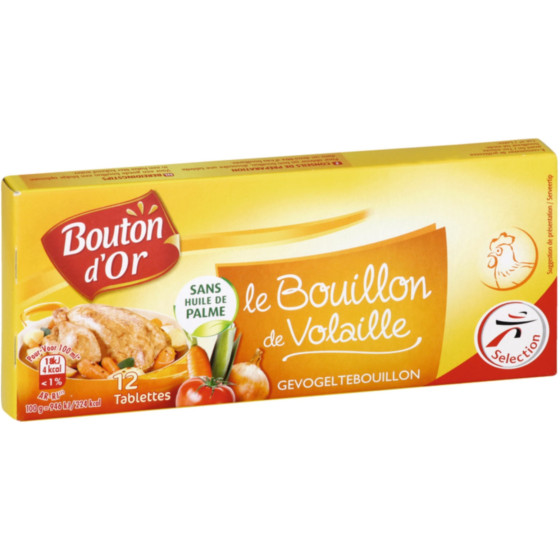BOUILLON DE VOLAILLE BOUTON D'OR 120G