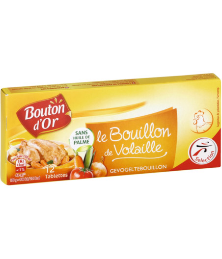 BOUILLON DE VOLAILLE BOUTON D'OR 120G