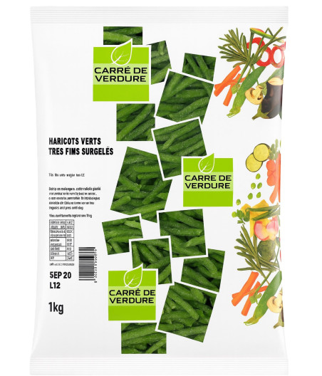 HARICOTS VERTS TRES FINS SURGELES 1 KG