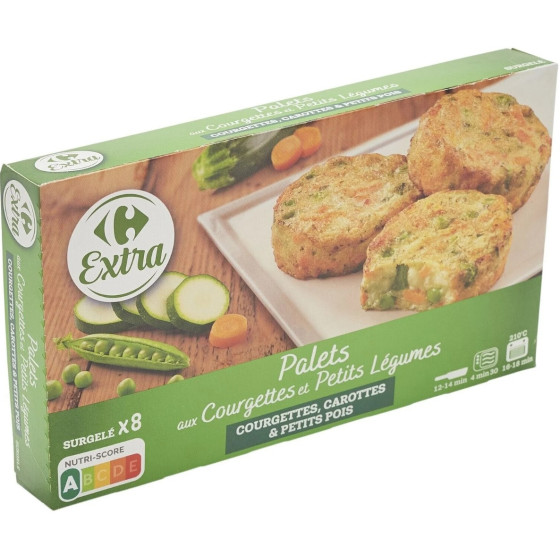 PALETS AUX COURGETTES ET PETITS LEGUMES 300G