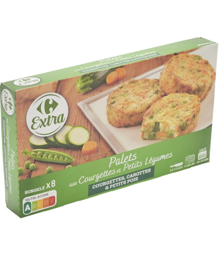 PALETS AUX COURGETTES ET PETITS LEGUMES 300G