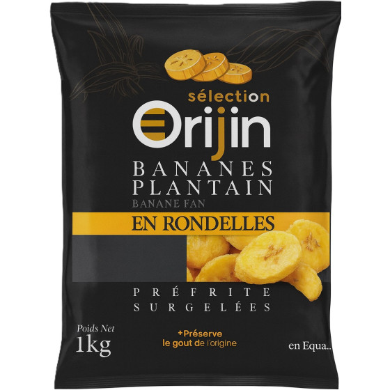 FRITES BANANES PLANTAIN EN RONDELLE ORIJIN 1KG