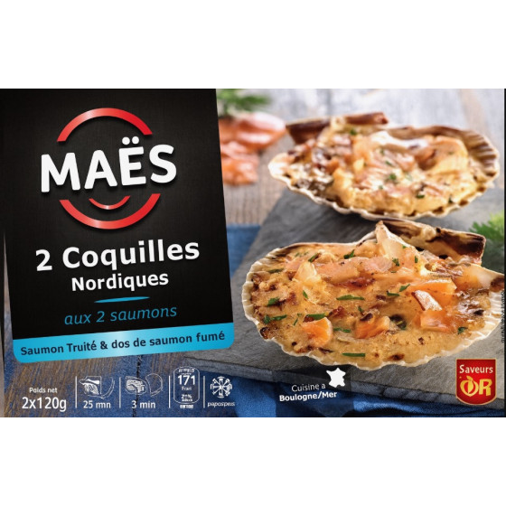 2 COQUILLES NORDIQUES 240G