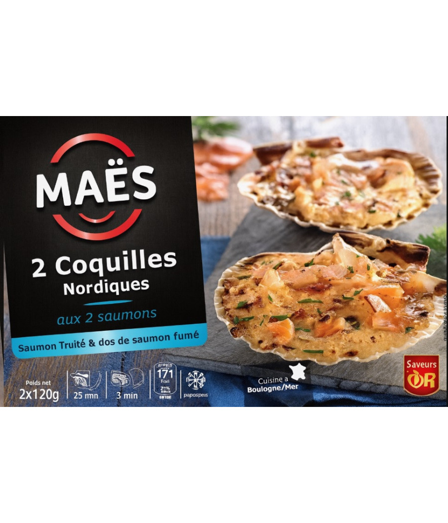 2 COQUILLES NORDIQUES 240G