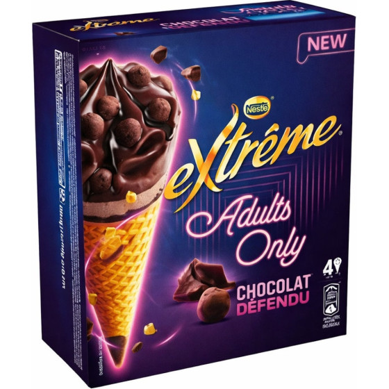 GLACE ADULTS ONLY CHOCOLAT DEFENDU EXTREME NESTLE 276G