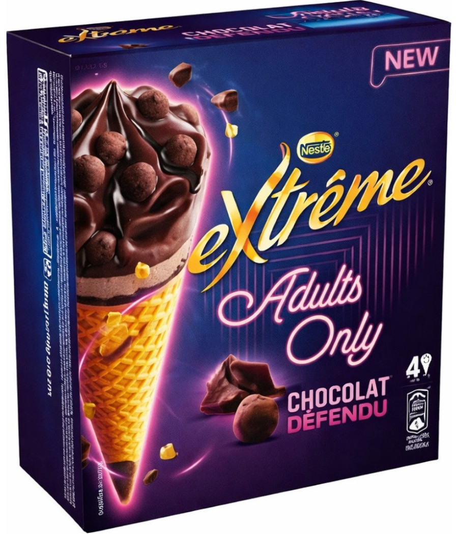 GLACE ADULTS ONLY CHOCOLAT DEFENDU EXTREME NESTLE 276G