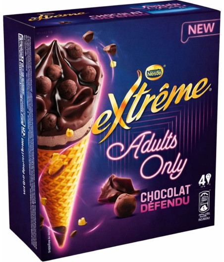 GLACE ADULTS ONLY CHOCOLAT DEFENDU EXTREME NESTLE 276G