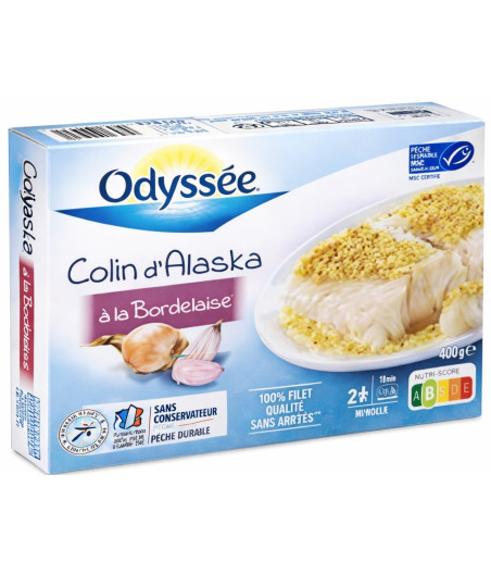 COLIN D'ALASKA A LA BORDELAISE ODYSSEE 400G
