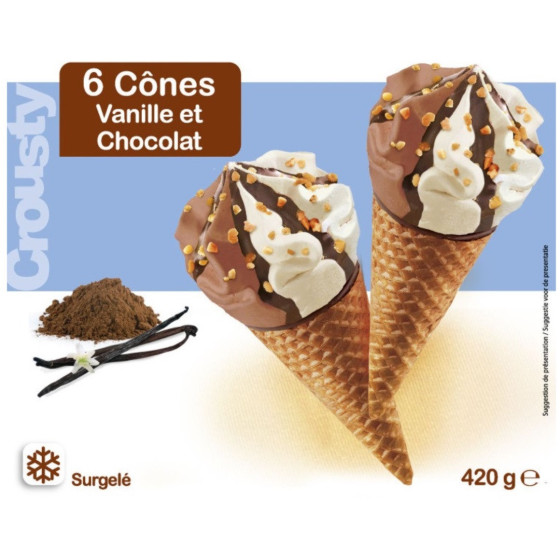 GLACE VANILLE ET CHOCOLAT X6 410G