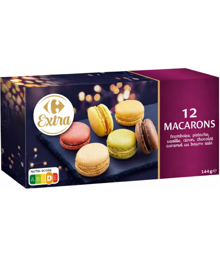 12 MACARONS AUX DIFFERENT SAVEUR 144G