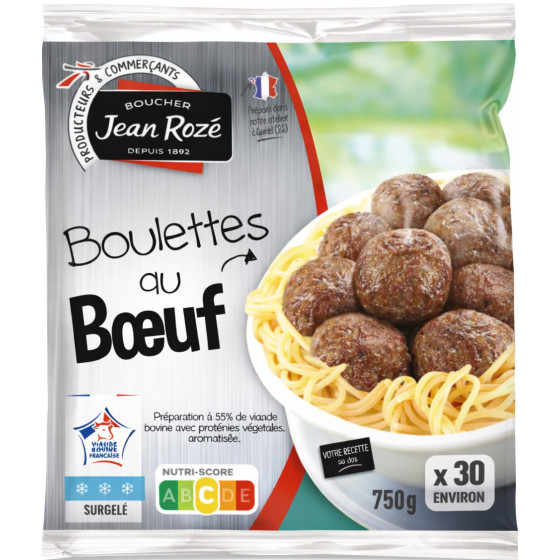 BOULETTES AU BOEUF JEAN ROZE  750G