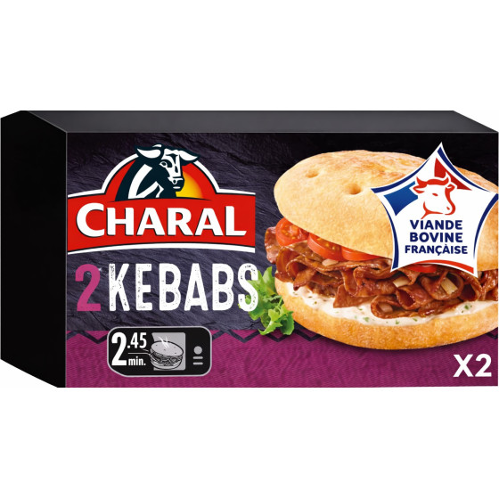 KEBABS, RECETTE AU BOEUF GRILLE CHARAL  500G
