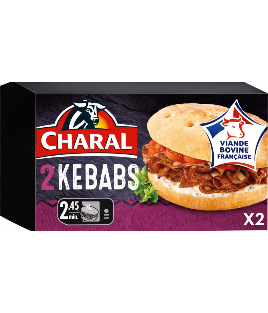 KEBABS, RECETTE AU BOEUF GRILLE CHARAL  500G