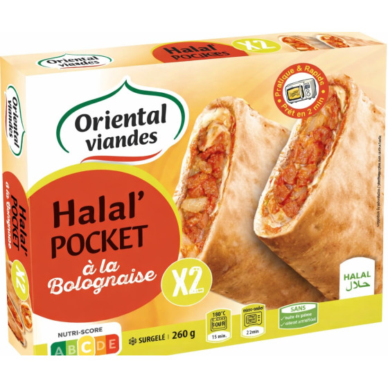 HALAL POCKET BOLOGNAISE ORIENTAL VIANDES 260G