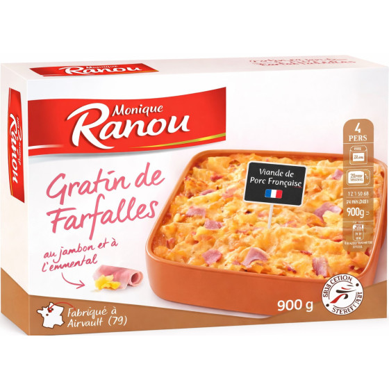 GRATIN DE FARFALLES  MONIQUE RANOU 900G