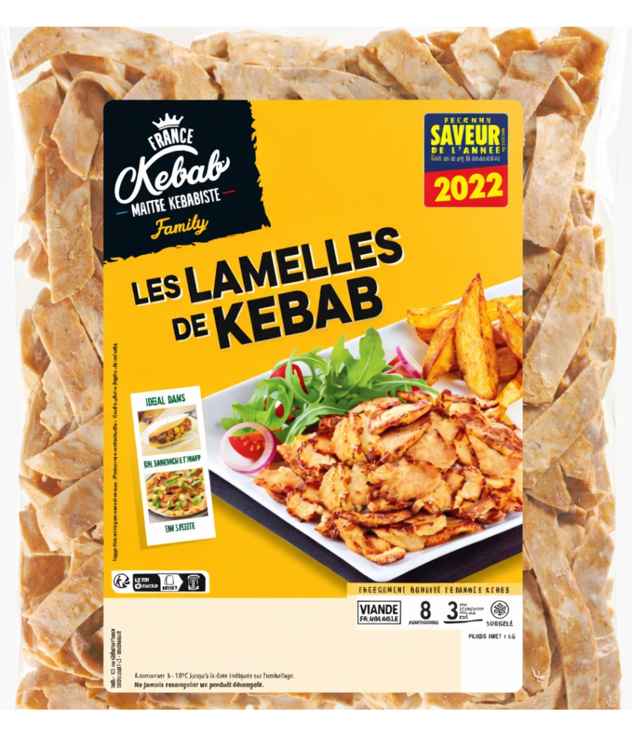 KEBAB EN LAMELLES 750G