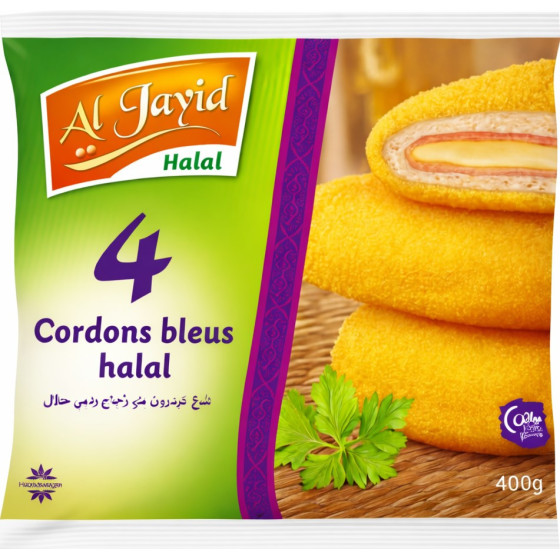 CORDON BLEU DE VOLAILLE HALAL AL JAYID 400G