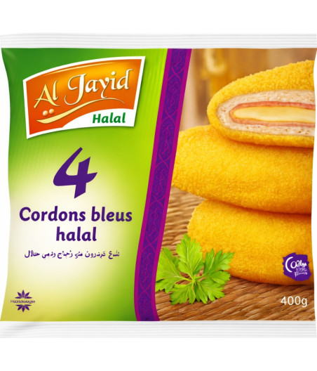 CORDON BLEU DE VOLAILLE HALAL AL JAYID 400G