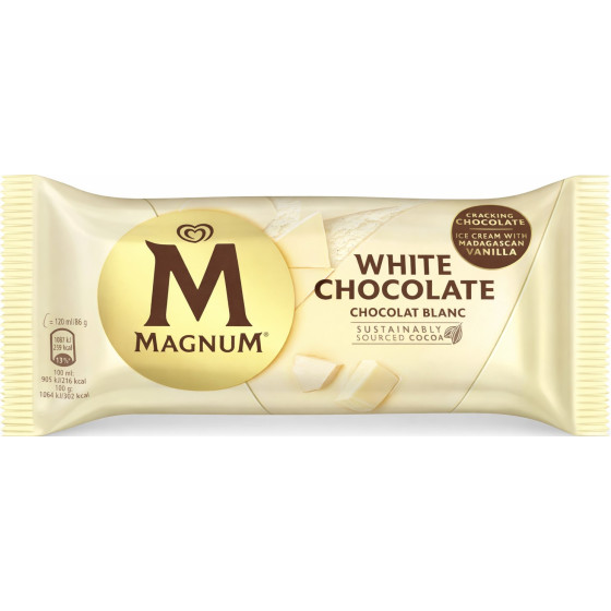 GLACE CHOCOLAT BLANC MAGNUM 86G