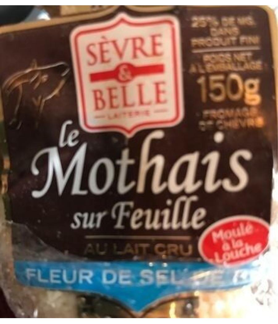 LE MOTHAIS SUR FEUILLE AU LAIT CRU 150 G