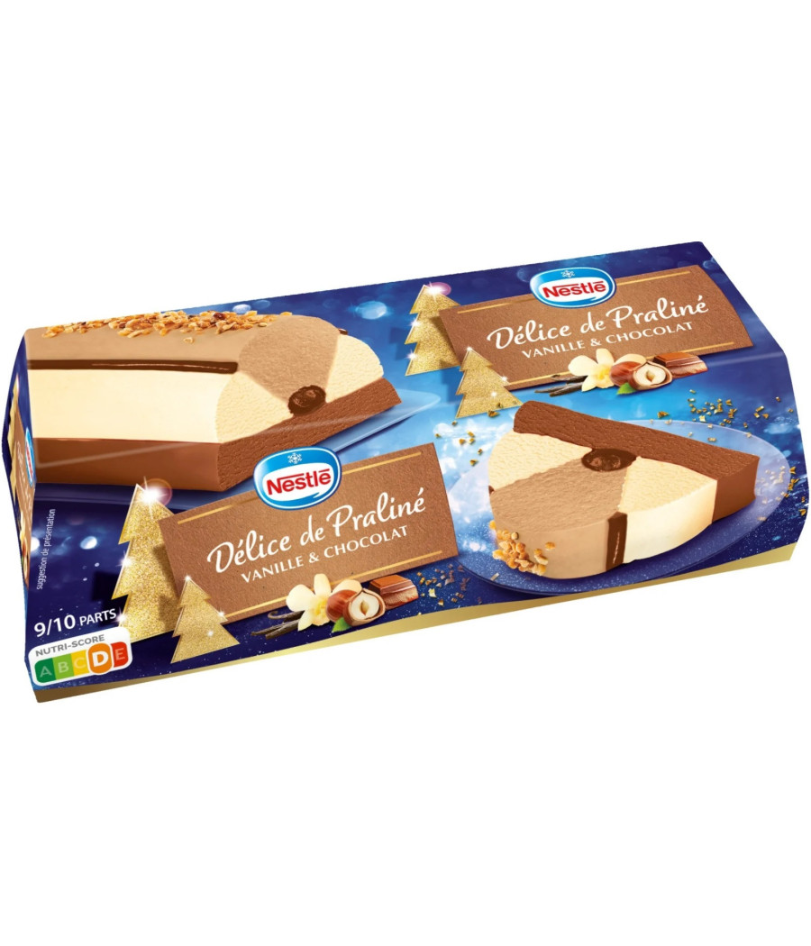 BUCHE DE PRALINE VANILLE&CHOCOLAT NESTLE 540G