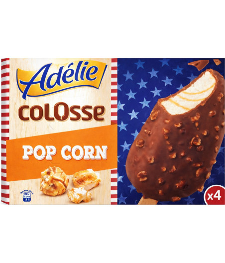 GLACE COLOSSE POP CORN ADELIE 235G