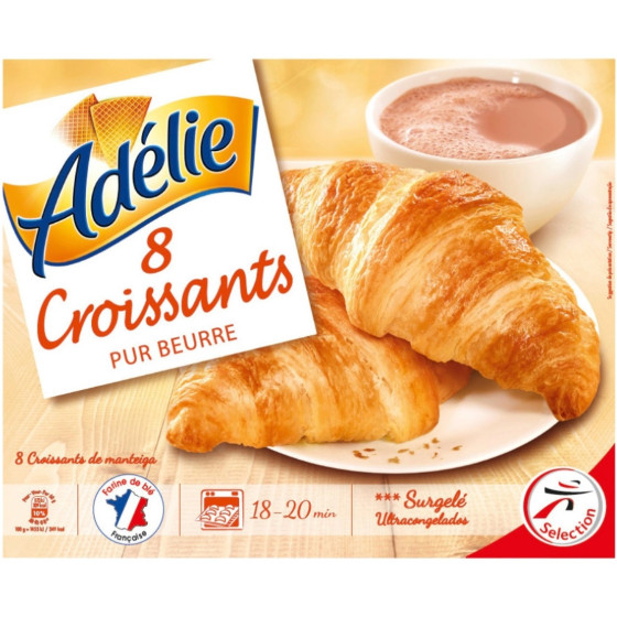 CROISSANTS PUR BEURRE ADELIE  480G