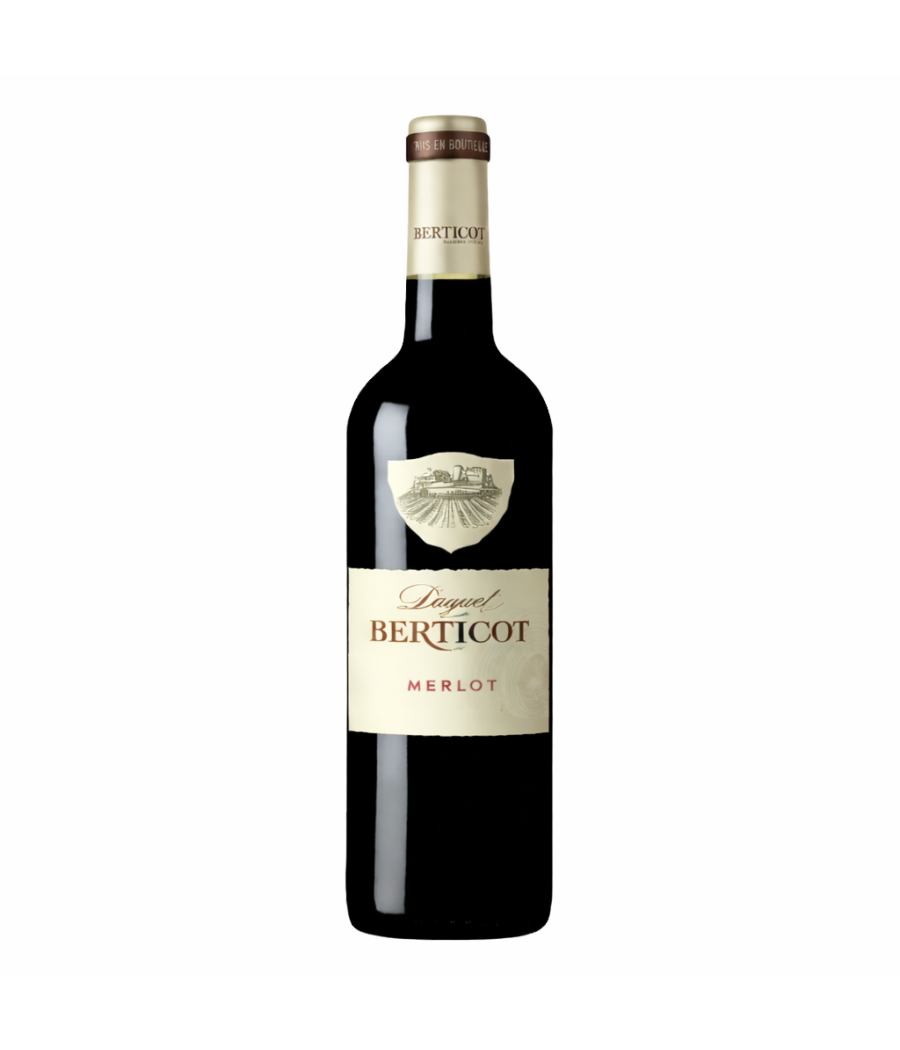 VIN ROUGE I.G.P ATLANTIQUE 2016 MERLOT  DAGUET DE BERTICOT 75CL