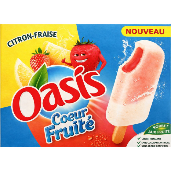 GLACE OASIS COEUR FRUITE 400G