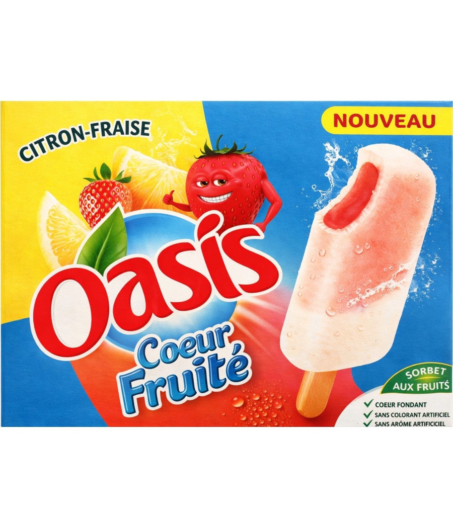 GLACE OASIS COEUR FRUITE 400G