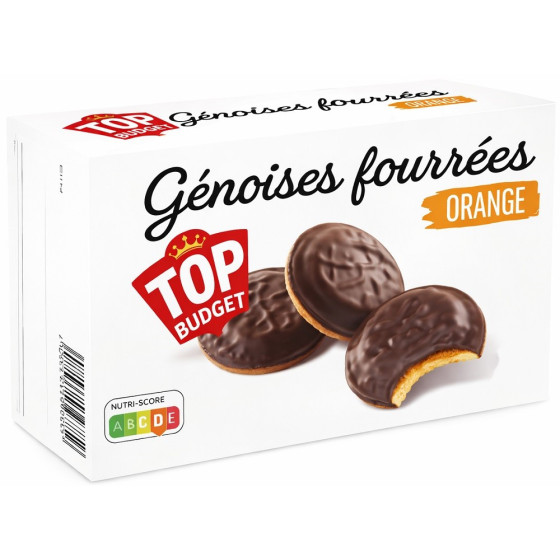 GÉNOISES FOURRÉES ORANGE TOP BUDGET 300G