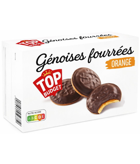 GÉNOISES FOURRÉES ORANGE TOP BUDGET 300G