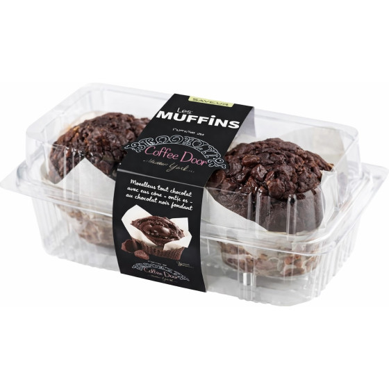 MUFFINS DOUBLE CHOCOLATLES 2 PIECES 240G