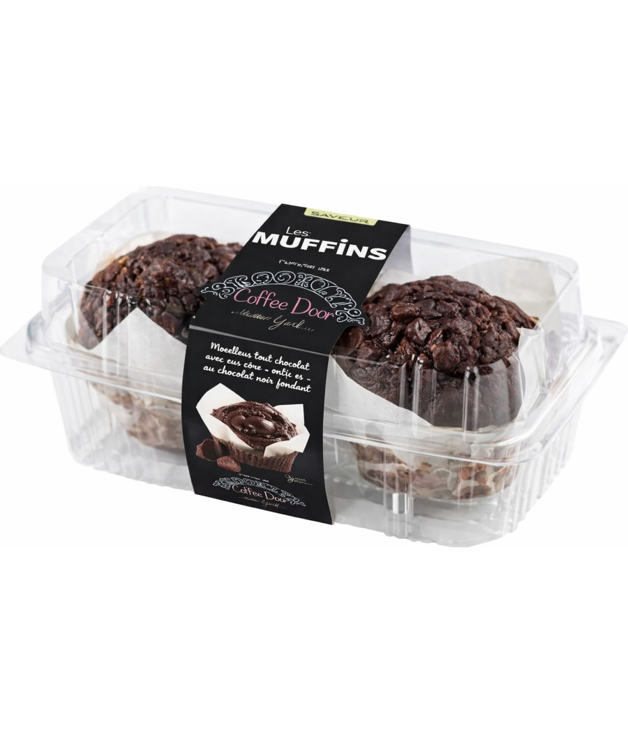 MUFFINS DOUBLE CHOCOLATLES 2 PIECES 240G