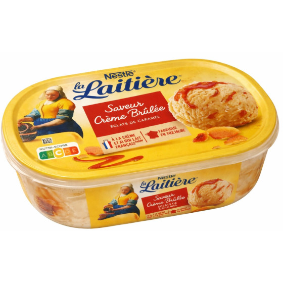 GLACE SAVEUR CREME BRULEE LA LAITIERE 490G