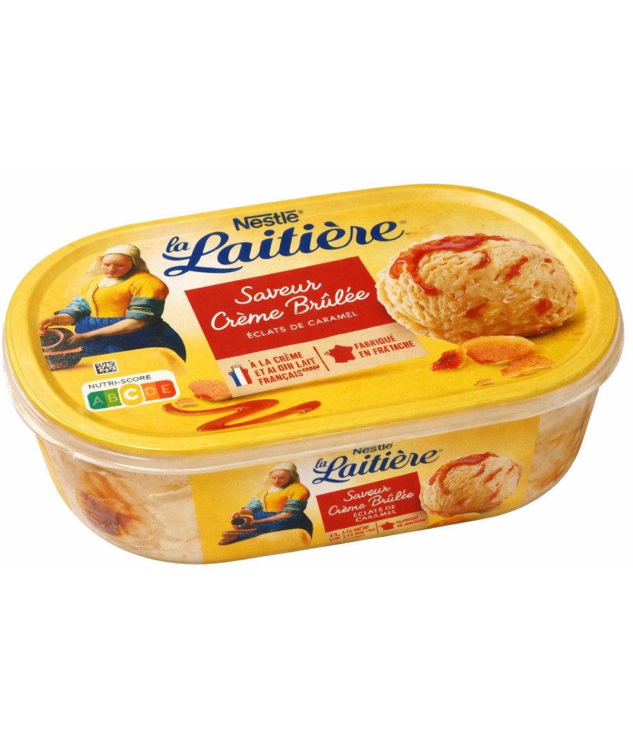 GLACE SAVEUR CREME BRULEE LA LAITIERE 490G