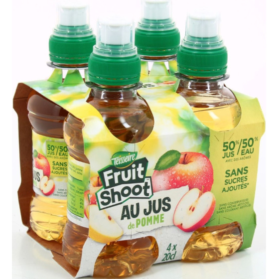 BOISSON SAVEUR POMME FRUIT SHOOT 4X20CL