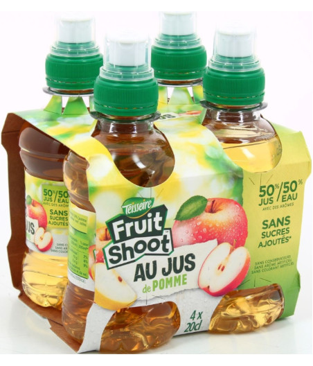 BOISSON SAVEUR POMME FRUIT SHOOT 4X20CL