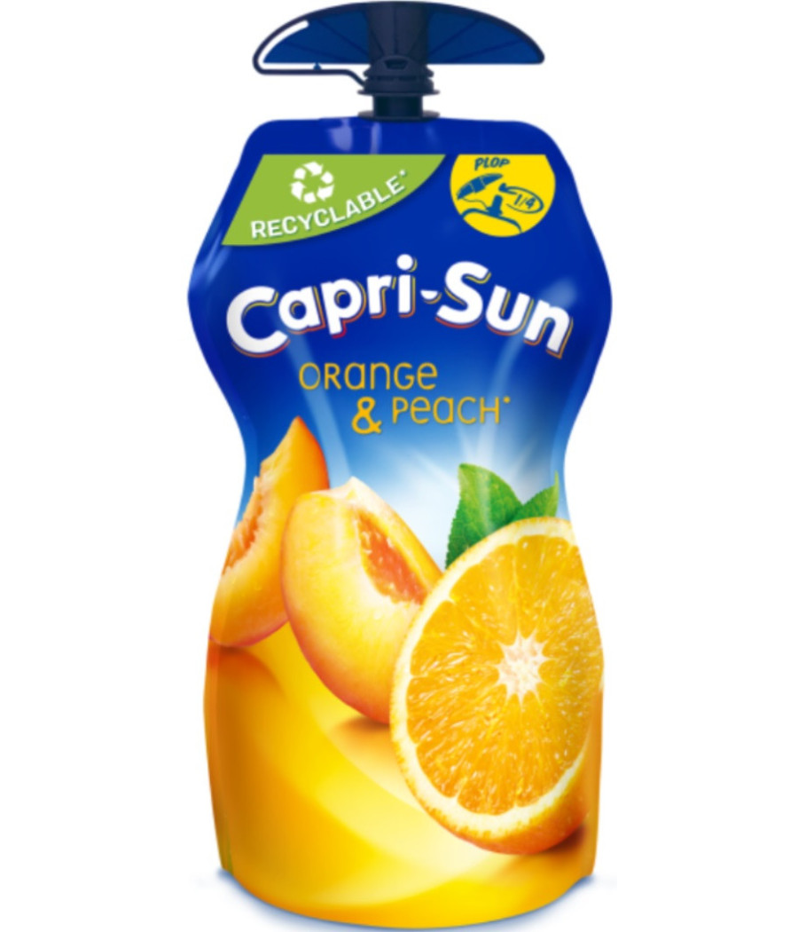 BOISSON ORANGE ET PECHE CAPRI SUN 33CL