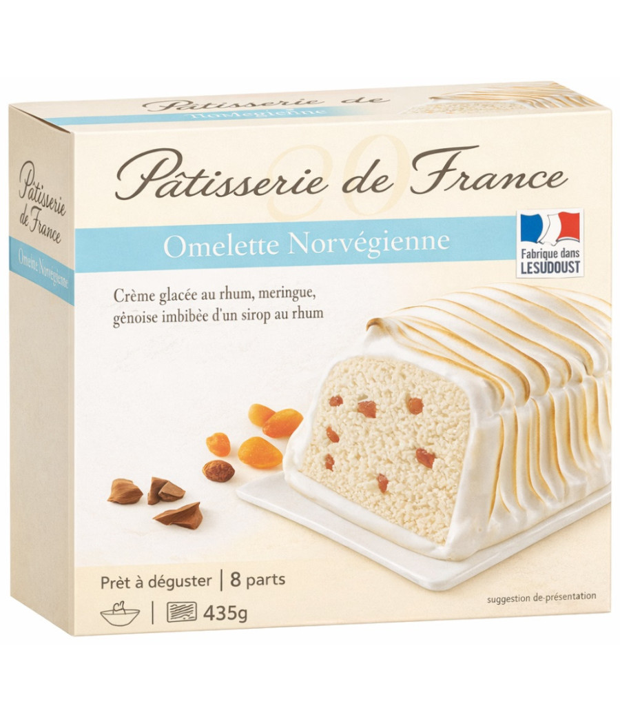 OMELETTE NORVEGIENNE RHUM MERINGUE PATISSERIE DE FRANCE 430G