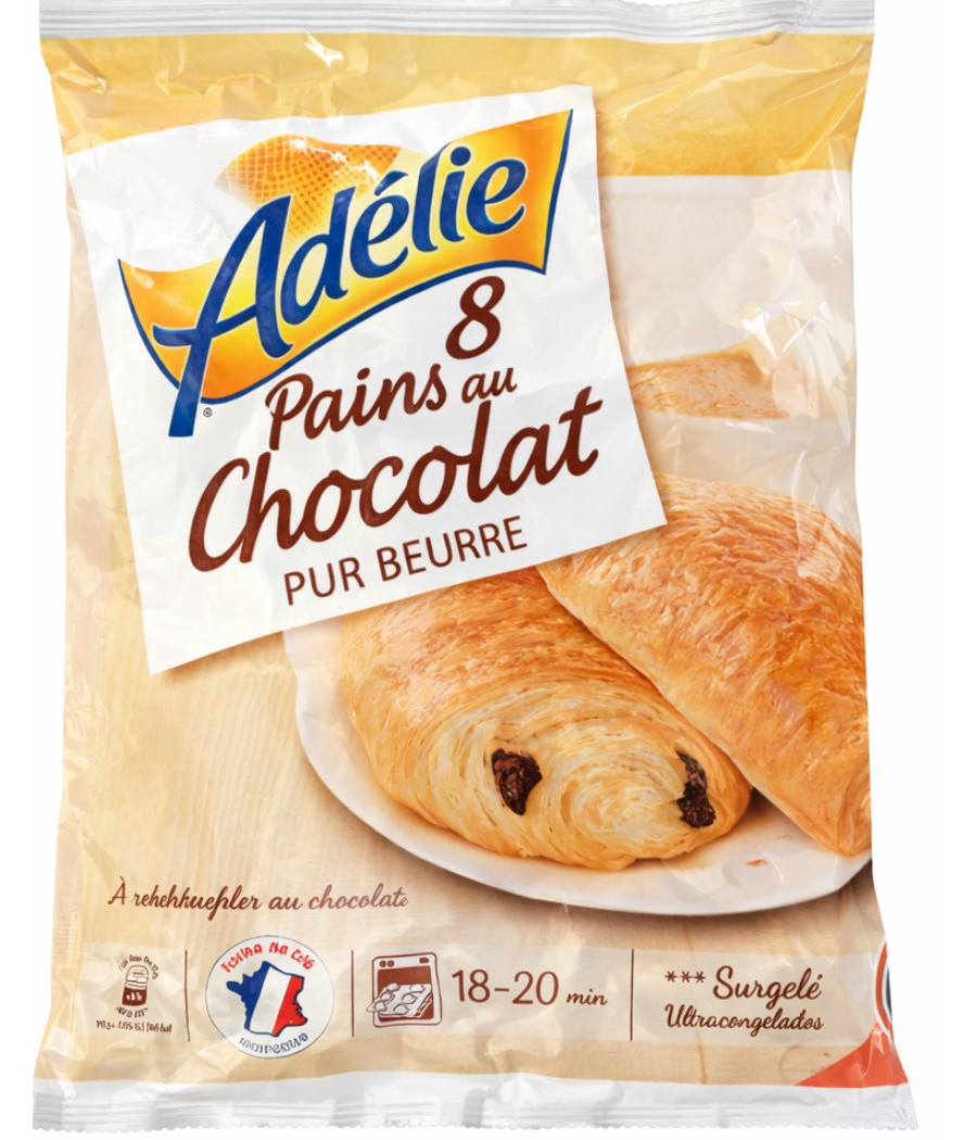 PAINS AU CHOCOLAT SURGELES ADELIE X8 600G