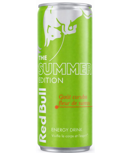 BOISSON ENERGISANTE CURUBA FLEUR DE SUREAU REDBULL 25CL