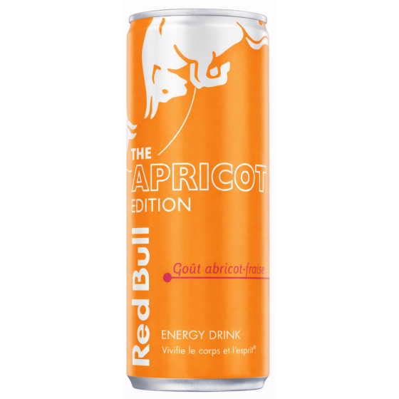 BOISSON ENERGISANTE ABRICOT FRAISE RED BULL 25CL