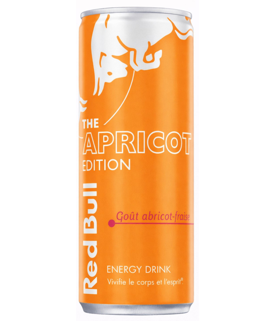 BOISSON ENERGISANTE ABRICOT FRAISE RED BULL 25CL